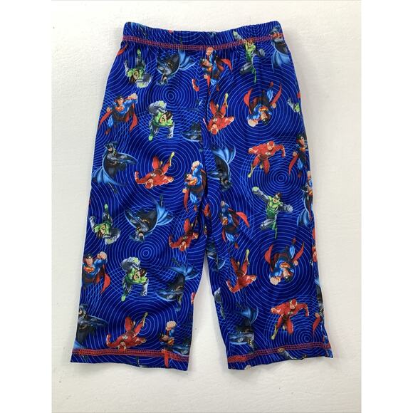 Justice League Toddler 2T Batman Superman Flame Resistant 2 Piece Pajamas NWT - Picture 4 of 12